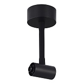 Потолочный токопроводящий соединитель с подводом питания ST-Luce Черный ST1602.429.00