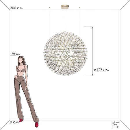 9027-127 Gold Подвесной светильник LOFT IT Raimond - фото