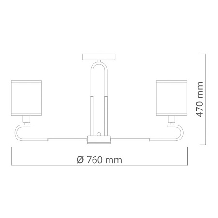 Люстра потолочная DeMarkt Конрад 667012508 - фото