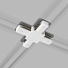 Коннектор X-образный для однофазного шинопровода белый TRC-1-1-X-WH Elektrostandard - фото