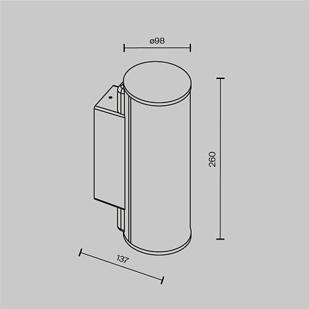 Настенный светильник (бра) Outdoor Rock O434WL-L12GF3K - фото