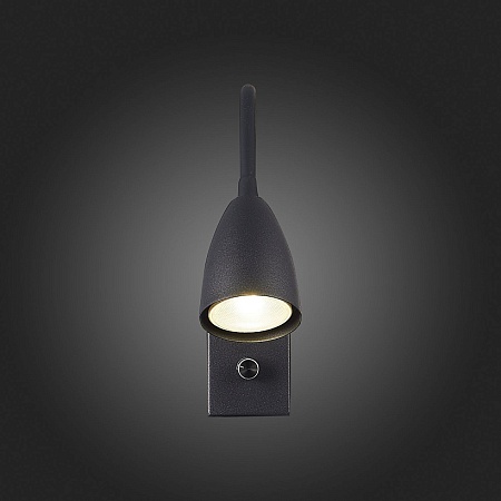 Светильник настенный ST-Luce Черный/Черный GU10 1*3W SL1014.401.01 - фото