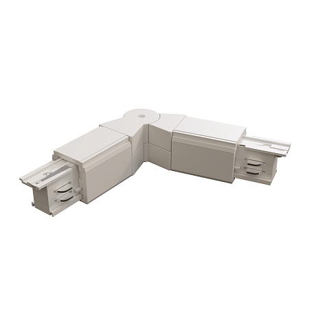 Коннектор поворотный шарнирный Trinity белый - фото