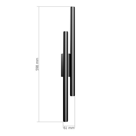 Светильник настенный ST-Luce Черный/Черный, Золотистый LED 4*3W 3000K SL6210.401.04 - фото