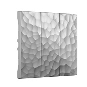 Набор клавиш для выключателя трехклавишного серебряный W1239006