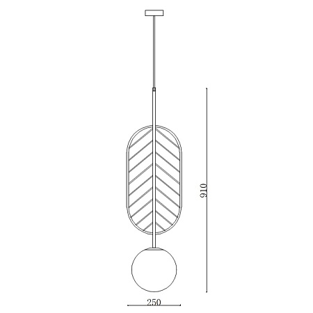 Подвесной Светильник Leaf C Голубой Imperiumloft 178142-26 - фото