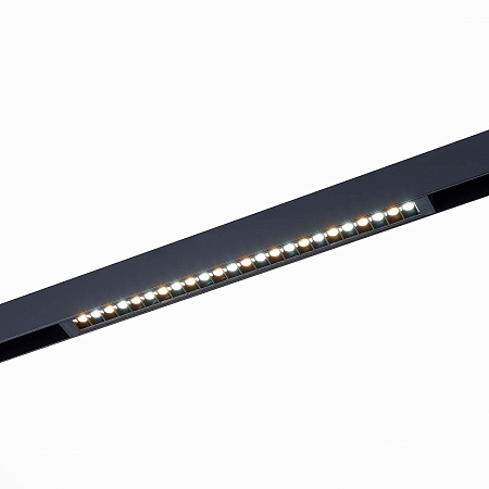 Св-к трек. Черный LED 1*18W 4000K 1 400Lm Ra>90 24 IP20 L410xW25xH41 220V ST655.446.18 - фото