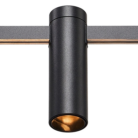 Магнитный трековый светильник FARM Черный LED 1*5W 3000K 227Lm Ra90 60 IP20 D35xH112 24 ST810.406.05 - фото