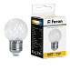 Лампа-строб Feron LB-377 Шарик прозрачный E27 1W 230V 2700K - фото