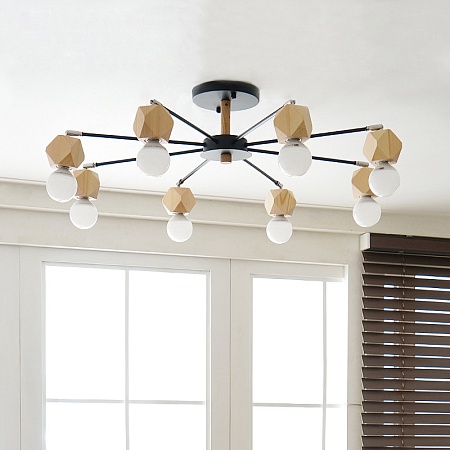 Люстра На Штанге Jx D90 Black Imperiumloft 204242-26 - фото