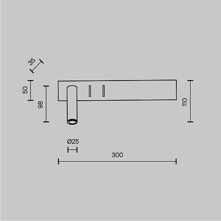 Настенный светильник (бра) Technical Comodo C031WL-L8B3K - фото