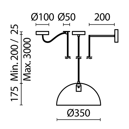 Подвесной светильник Maytoni Basic colors MOD168PL-01BG - фото