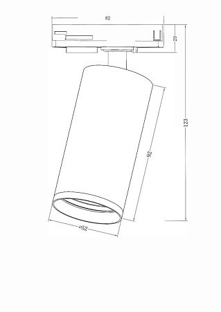 Трековый светильник Technical Track lamps TR031-1-GU10-B - фото