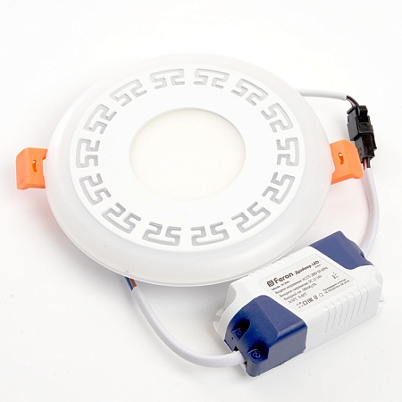 Светодиодный светильник Feron AL2440 встраиваемый 6W 4000K и подсветка 4000К белый - фото