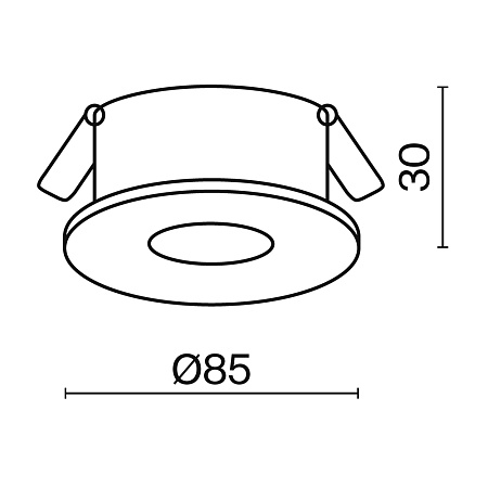 Встраиваемый светильник Technical Slim DL027-2-01-S - фото