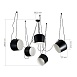 Светильник подвесной Черный/Черный E27 5*40W SLE120643-05 - фото