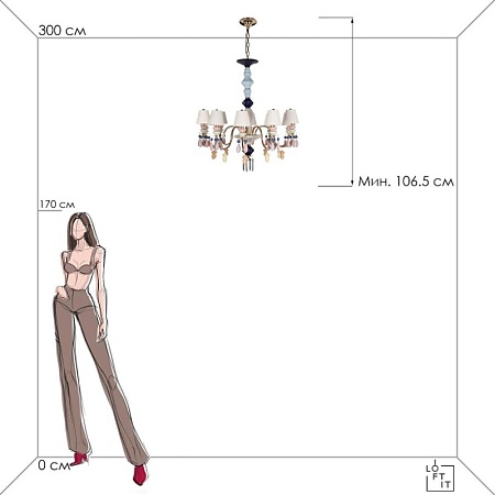 10203/10 Mult Подвесной светильник LOFT IT Grace - фото