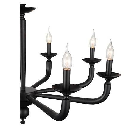 Люстра подвесная ST-Luce Черный E14 8*40W SL1114.403.08 - фото