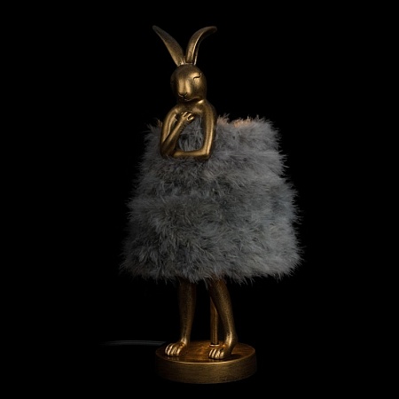 10315/A Grey fluff Настольная лампа LOFT IT Lapine - фото