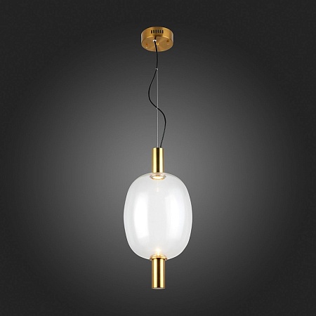 Светильник подвесной ST-Luce Бронзовый/Прозрачный LED 1*7W 2700K SL1582.313.01 - фото