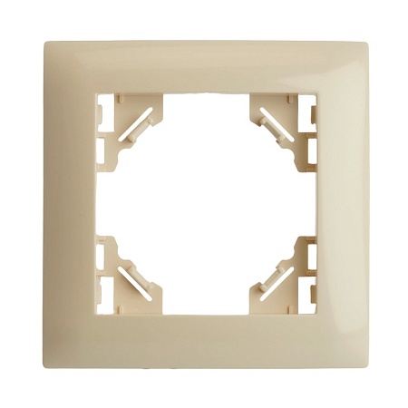 Рамка 1-местная, горизонтальная, STEKKER, PFR00-9011-02, серия Эрна Элегант, слоновая кость - фото