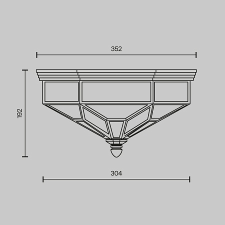 Потолочный светильник Maytoni Zeil H356-CL-03-BZ - фото