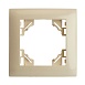 Рамка 1-местная, горизонтальная, STEKKER, PFR00-9011-02, серия Эрна Элегант, слоновая кость - фото