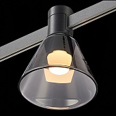 Магнитный трековый светильник FARM Черный LED 1*3W 3000K 78Lm Ra90 120 IP20 D90xH102 24 ST814.406.03