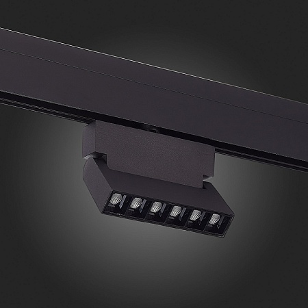 Магнитный трековый светильник Черный LED 1*6W 4000K 532Lm Ra>90 36° IP20 L120xW22xH134 ST362.446.06 - фото