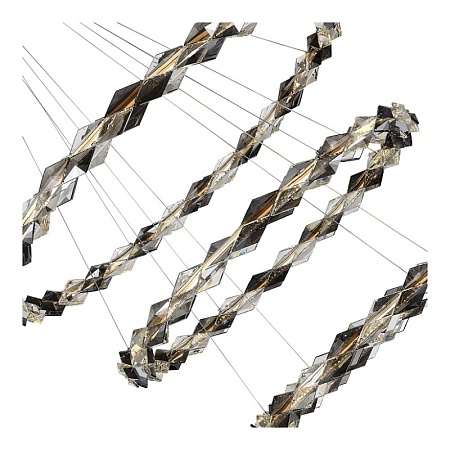 Люстра подвесная ST-Luce Хром/Прозрачно-Дымчатый LED 1*75W 3000K SL6009.103.03 - фото