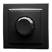 Выключатель диммирующий STEKKER, PSW10-9006-03, 250V, 650W, серия Эрна, черный