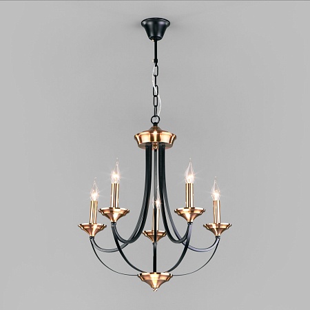 Подвесной светильник Eurosvet 60098/5 черный - фото