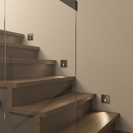 DK1030-NI Светильник встраиваемый в стену, IP 20, LED 3000K, 3 Вт, никель, алюминий - фото