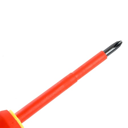 Отвертка крестовая диэлектрическая STEKKER Ph 2 х 100 мм, SDE-PH2-100 - фото