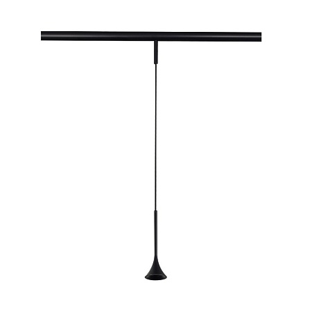 Магнитный трековый светильник Черный LED 1*5W 3000K Lm Ra>90 IP20 D70xH225 24V ST688.436.05 - фото