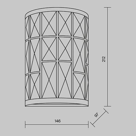 Настенный светильник (бра) Maytoni Gelid MOD184-WL-01-CH - фото