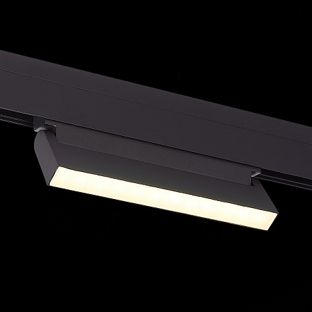 Магнитный трековый светильник Черный LED 1*12W 4000K 720Lm Ra>90 120 IP20 L219xW22xH108 ST363.446.12 - фото