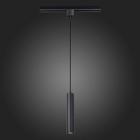 Светильник трековый Черный GU10 1*50W IP20 D54xH290 220V Без ламп ST151.406.01 - фото