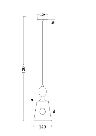 Подвесной светильник Freya FR2022PL-01CH - фото