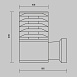 Настенный светильник (бра) Outdoor Bronx O576WL-01GR - фото