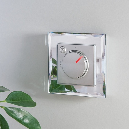 Терморегулятор электромеханический для теплого пола серебряный WL06-40-01 - фото