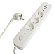 Сетевой фильтр 3-местный с/з STEKKER 3x1мм2, 5 м, 250В, 16А, 2 USB-A+2 Type-C 3, серия Nova, белый - фото