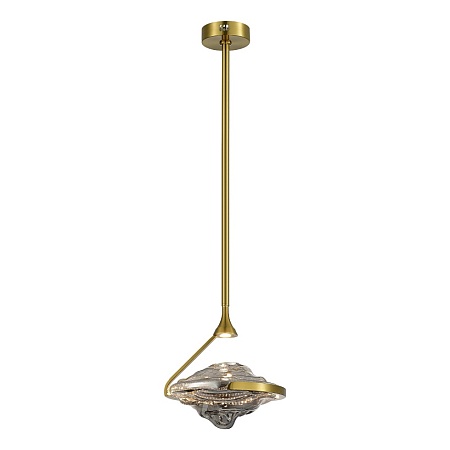 Светильник подвесной ST-Luce Латунь/Дымчато-Серый LED 1*19W 3000K SL6115.303.01 - фото