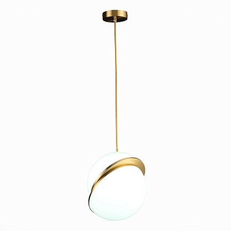 Светильник подвесной ST-Luce Латунь/Белый E27 1*60W SL1164.313.01 - фото