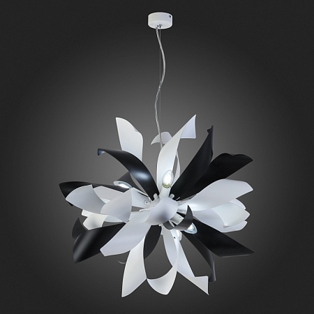 Люстра подвесная ST-Luce Черный, Белый/Черный, Белый E14 6*40W SL453.453.06E - фото