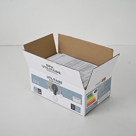 Бра Rh Utilitaire Single Sconce Silver Imperiumloft 123286-22 - фото