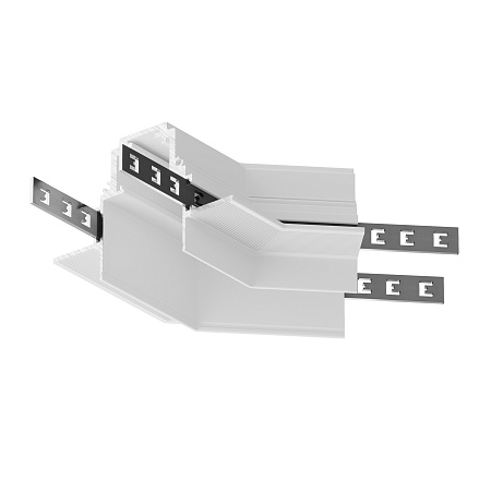 Угол-соединитель 135° Gravity встраиваемый белый - фото