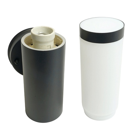 Светильник садово-парковый Feron DH041-B, Техно на стену вверх, 18W E27 230V, черный - фото