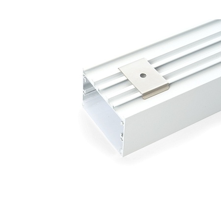 Профиль алюминиевый накладной "Линии света", белый, CAB257 - фото