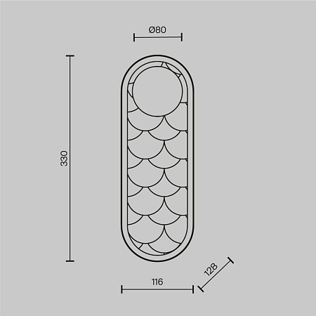 Настенный светильник (бра) Maytoni MOD473WL-L20BSK - фото